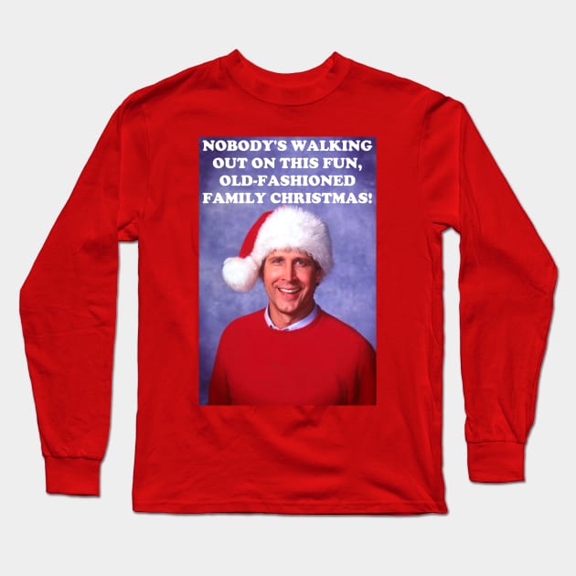 Fun, Old-Fashioned Family Christmas Long Sleeve T-Shirt by zombill